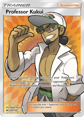 Professor Kukui Sun & Moon Pokemon Card
