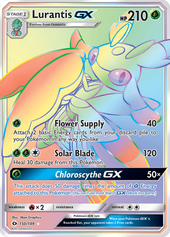 Lurantis-GX Sun & Moon Pokemon Card