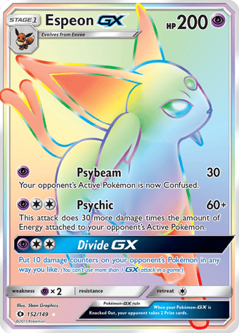 Espeon-GX Sun & Moon Pokemon Card