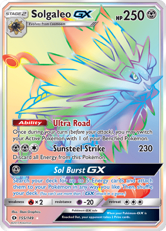 Solgaleo-GX Sun & Moon Pokemon Card