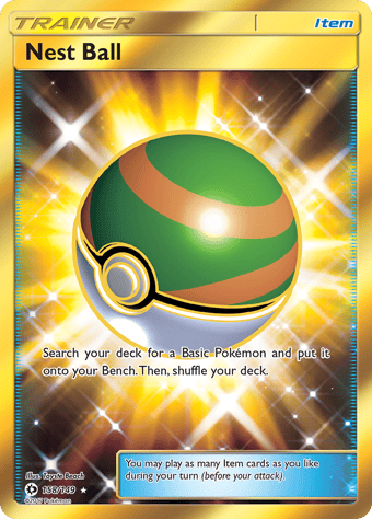 Nest Ball Sun & Moon Pokemon Card