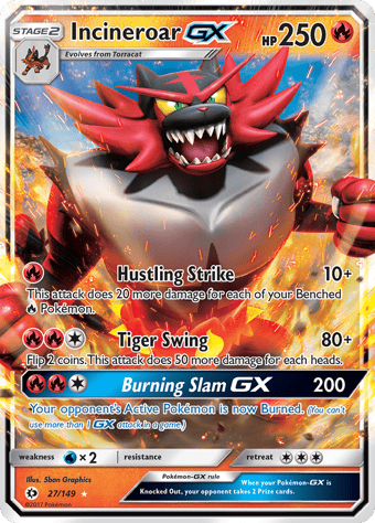 Incineroar-GX Sun & Moon Pokemon Card