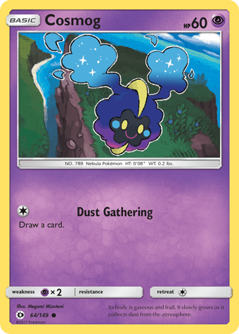 Cosmog Sun & Moon Pokemon Card