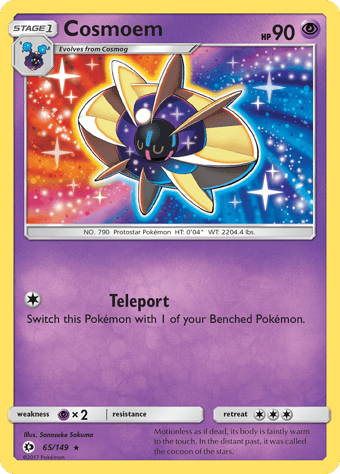 Cosmoem Sun & Moon Pokemon Card