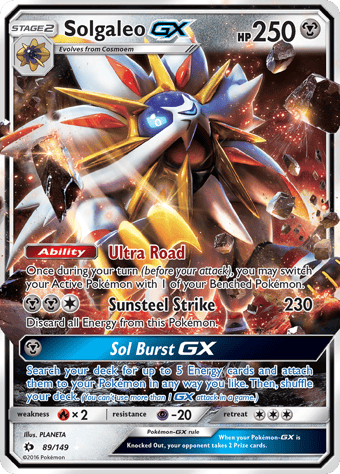 Solgaleo-GX Sun & Moon Pokemon Card