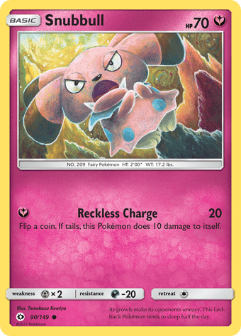 Snubbull Sun & Moon Pokemon Card