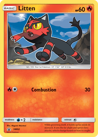 Litten SM Black Star Promos Pokemon Card