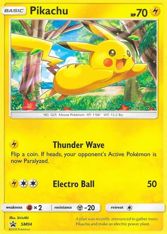 Pikachu SM Black Star Promos Pokemon Card