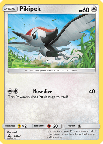 Pikipek SM Black Star Promos Pokemon Card