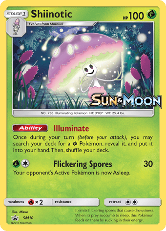 Shiinotic SM Black Star Promos Pokemon Card
