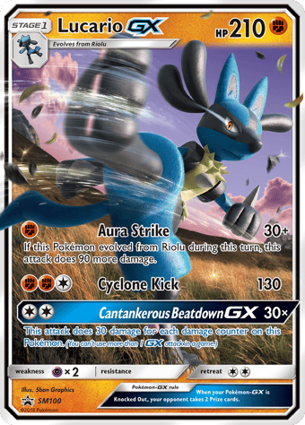 Lucario-GX SM Black Star Promos Pokemon Card