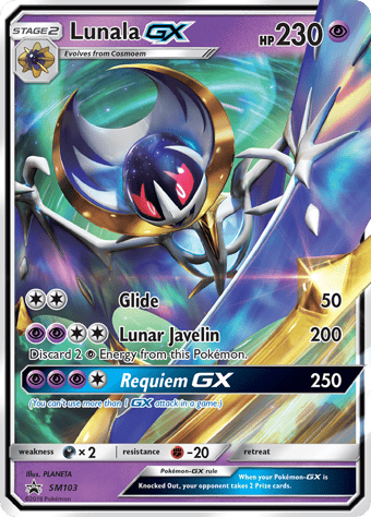 Lunala-GX SM Black Star Promos Pokemon Card