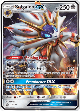 Solgaleo-GX SM Black Star Promos Pokemon Card