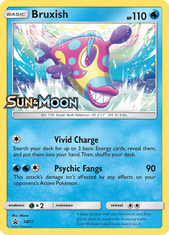 Bruxish SM Black Star Promos Pokemon Card