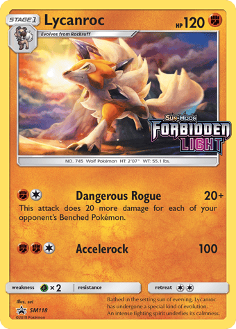Lycanroc SM Black Star Promos Pokemon Card