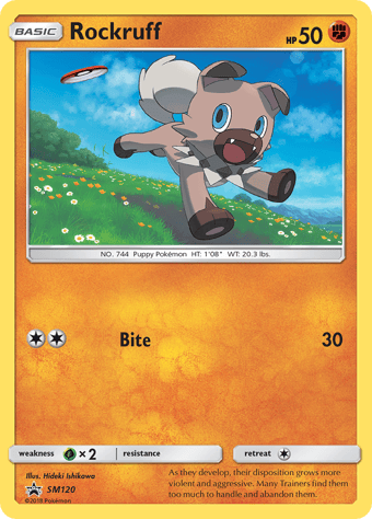 Rockruff SM Black Star Promos Pokemon Card