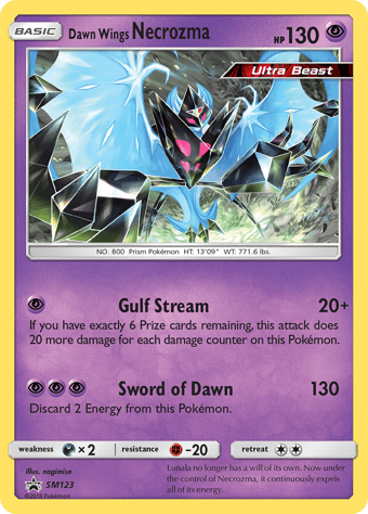Dawn Wings Necrozma SM Black Star Promos Pokemon Card