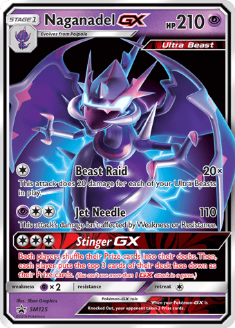 Naganadel-GX SM Black Star Promos Pokemon Card