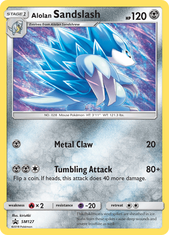 Alolan Sandslash SM Black Star Promos Pokemon Card