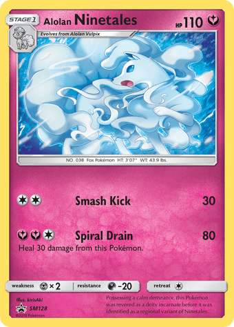 Alolan Ninetales SM Black Star Promos Pokemon Card