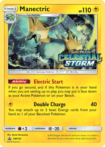 Manectric SM Black Star Promos Pokemon Card