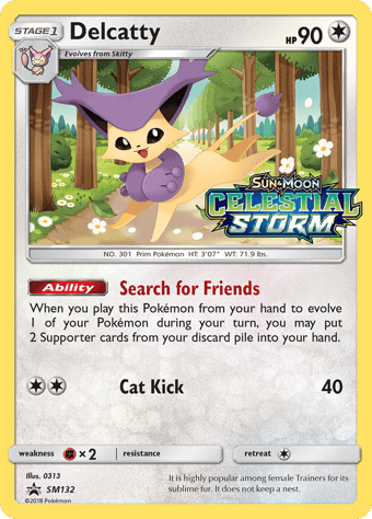 Delcatty SM Black Star Promos Pokemon Card