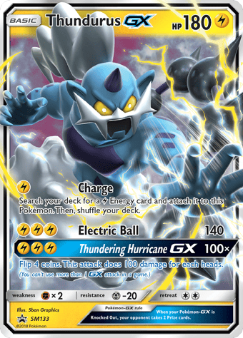 Thundurus-GX SM Black Star Promos Pokemon Card