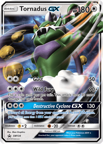Tornadus-GX SM Black Star Promos Pokemon Card