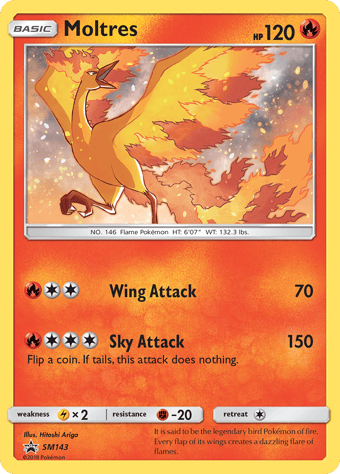 Moltres SM Black Star Promos Pokemon Card