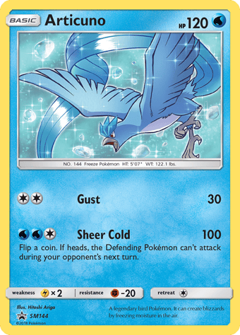 Articuno SM Black Star Promos Pokemon Card