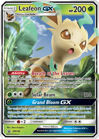 Leafeon-GX SM Black Star Promos Pokemon Card