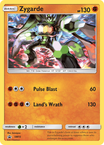 Zygarde SM Black Star Promos Pokemon Card
