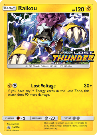 Raikou SM Black Star Promos Pokemon Card