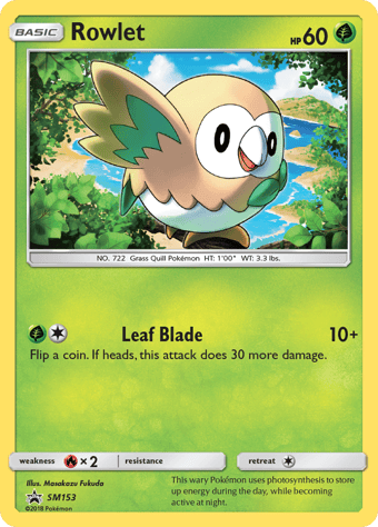 Rowlet SM Black Star Promos Pokemon Card