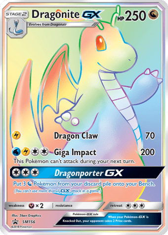 Dragonite-GX SM Black Star Promos Pokemon Card