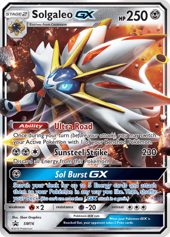 Solgaleo-GX SM Black Star Promos Pokemon Card