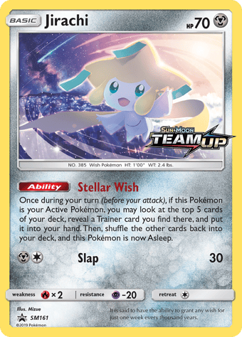 Jirachi SM Black Star Promos Pokemon Card