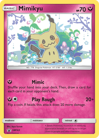 Mimikyu SM Black Star Promos Pokemon Card