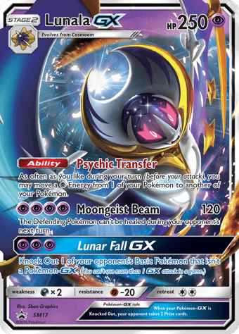 Lunala-GX SM Black Star Promos Pokemon Card