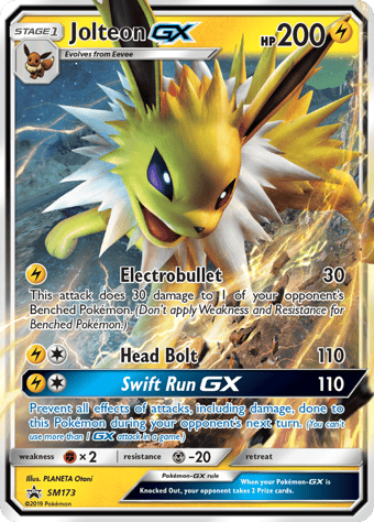 Jolteon-GX SM Black Star Promos Pokemon Card