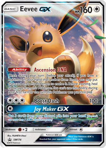 Eevee-GX SM Black Star Promos Pokemon Card