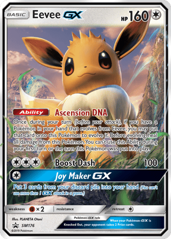 Eevee-GX SM Black Star Promos Pokemon Card