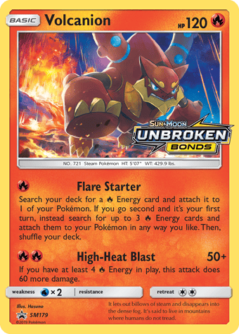 Volcanion SM Black Star Promos Pokemon Card