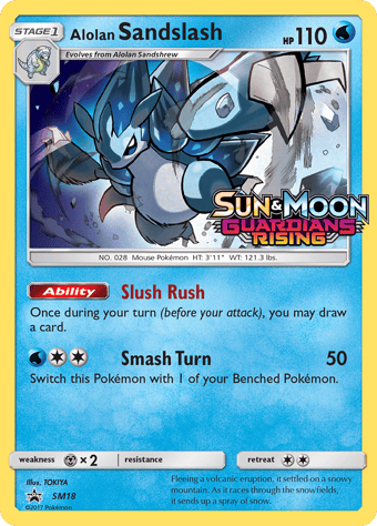 Alolan Sandslash SM Black Star Promos Pokemon Card