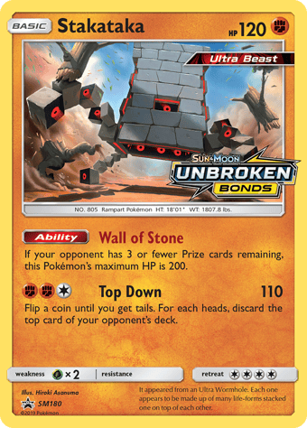 Stakataka SM Black Star Promos Pokemon Card