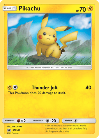 Pikachu SM Black Star Promos Pokemon Card