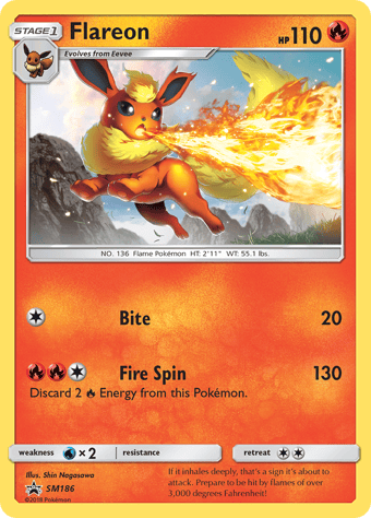 Flareon SM Black Star Promos Pokemon Card