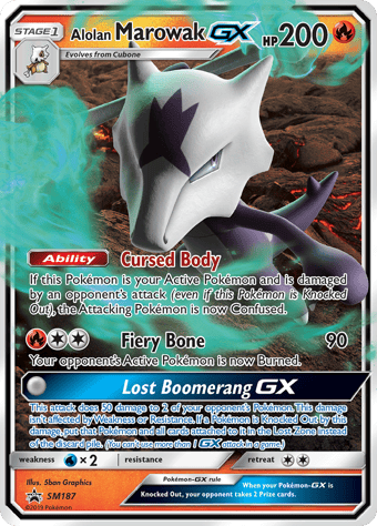 Alolan Marowak-GX SM Black Star Promos Pokemon Card