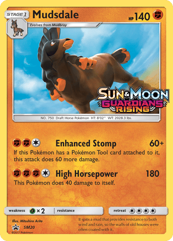 Mudsdale SM Black Star Promos Pokemon Card