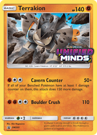 Terrakion SM Black Star Promos Pokemon Card